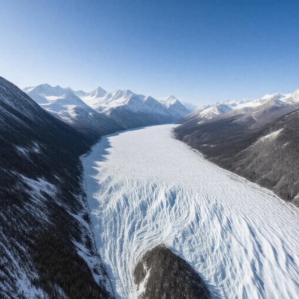 AI-created image of Tana Glacier