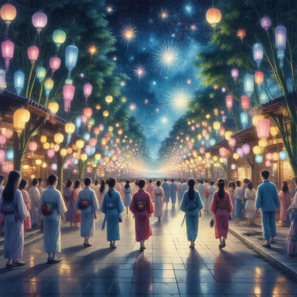 AI-created image of Tanabata