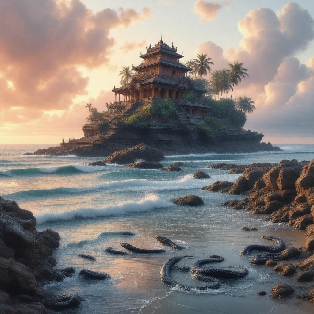 Click to view larger image AI-created image of Tanah Lot