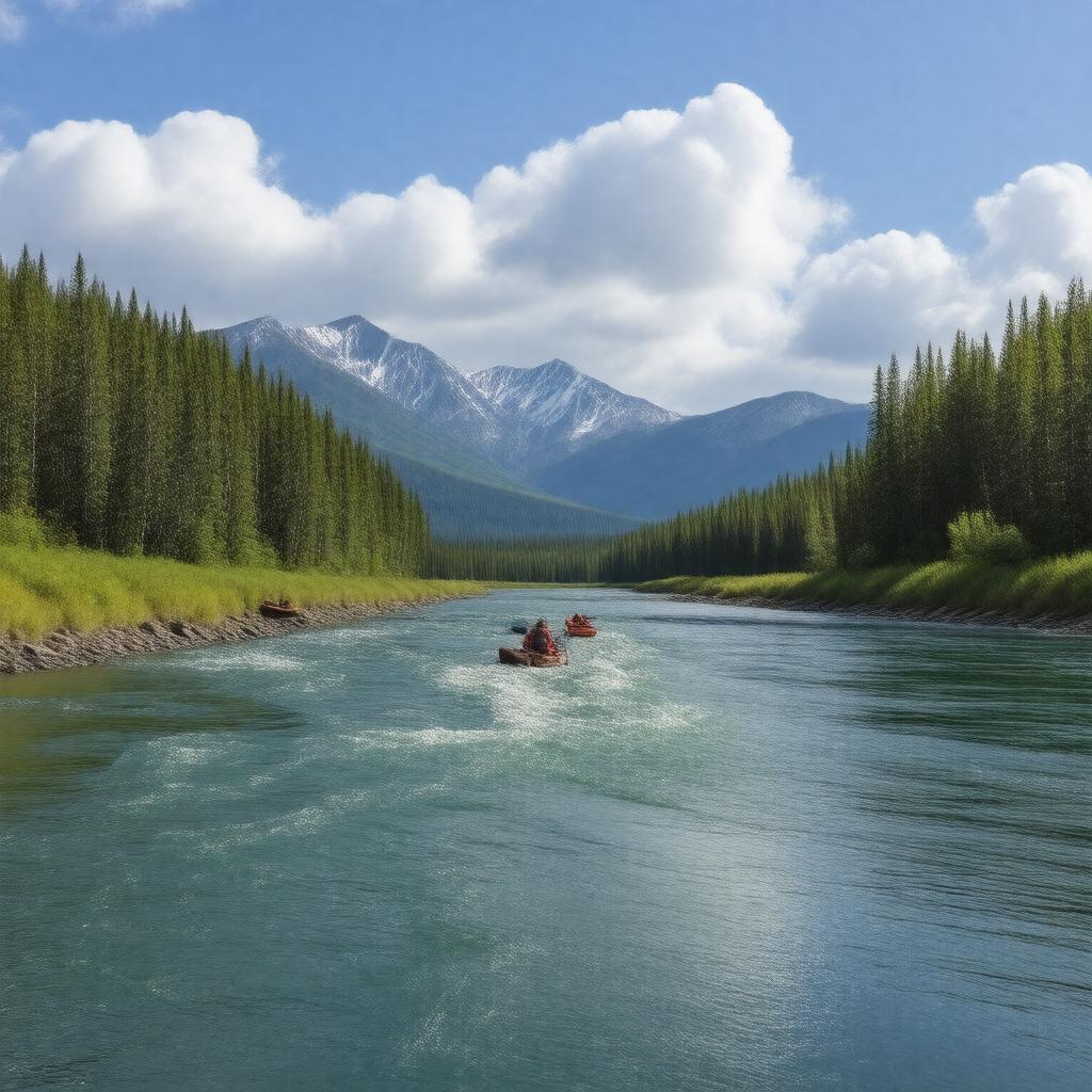 AI-created image of Tanana River
