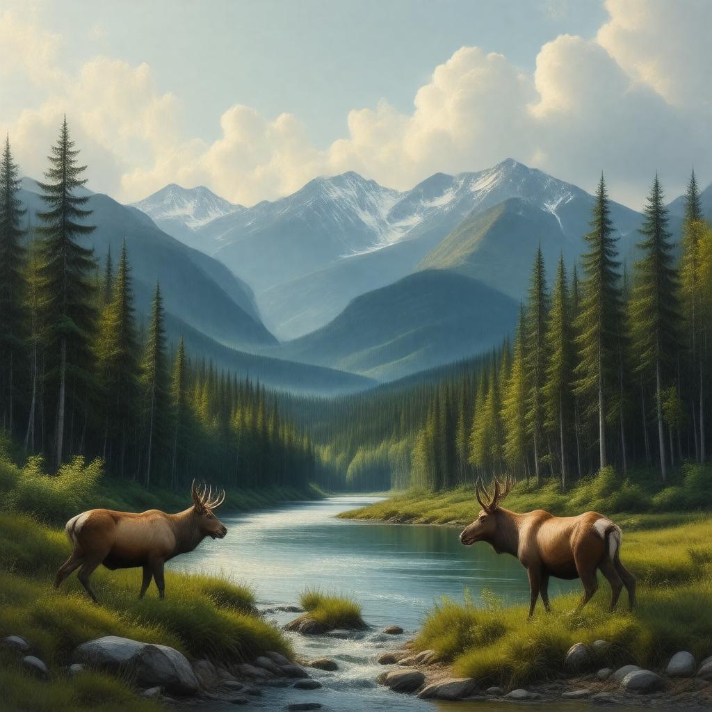 AI-created image of Tanana River region