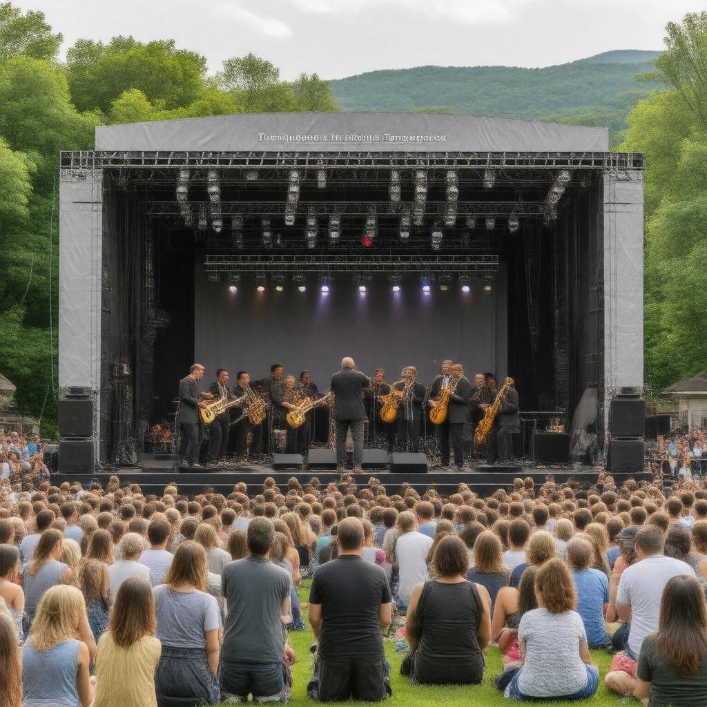 AI-created image of Tanglewood Jazz Festival