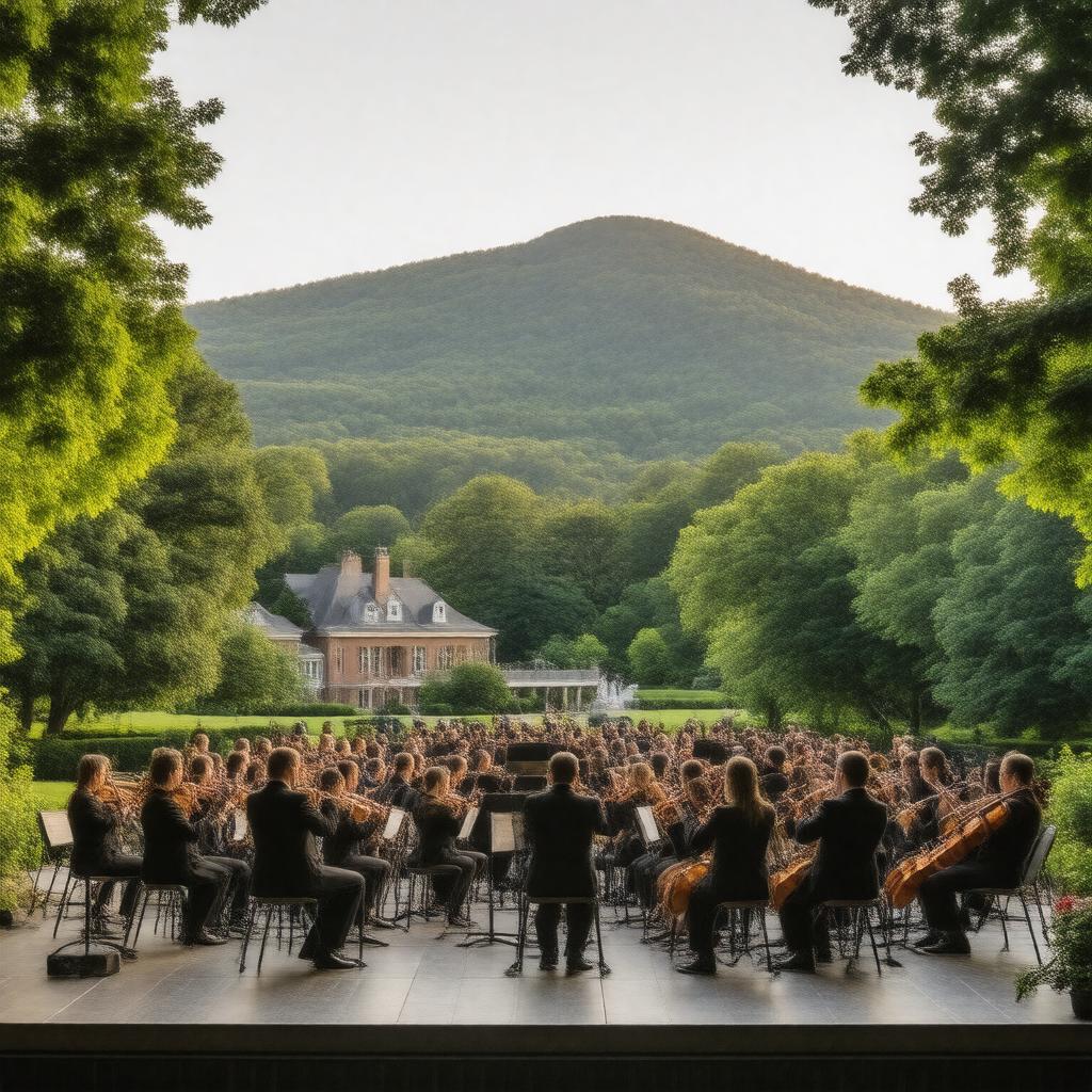 AI-created image of Tanglewood Music Center Orchestra