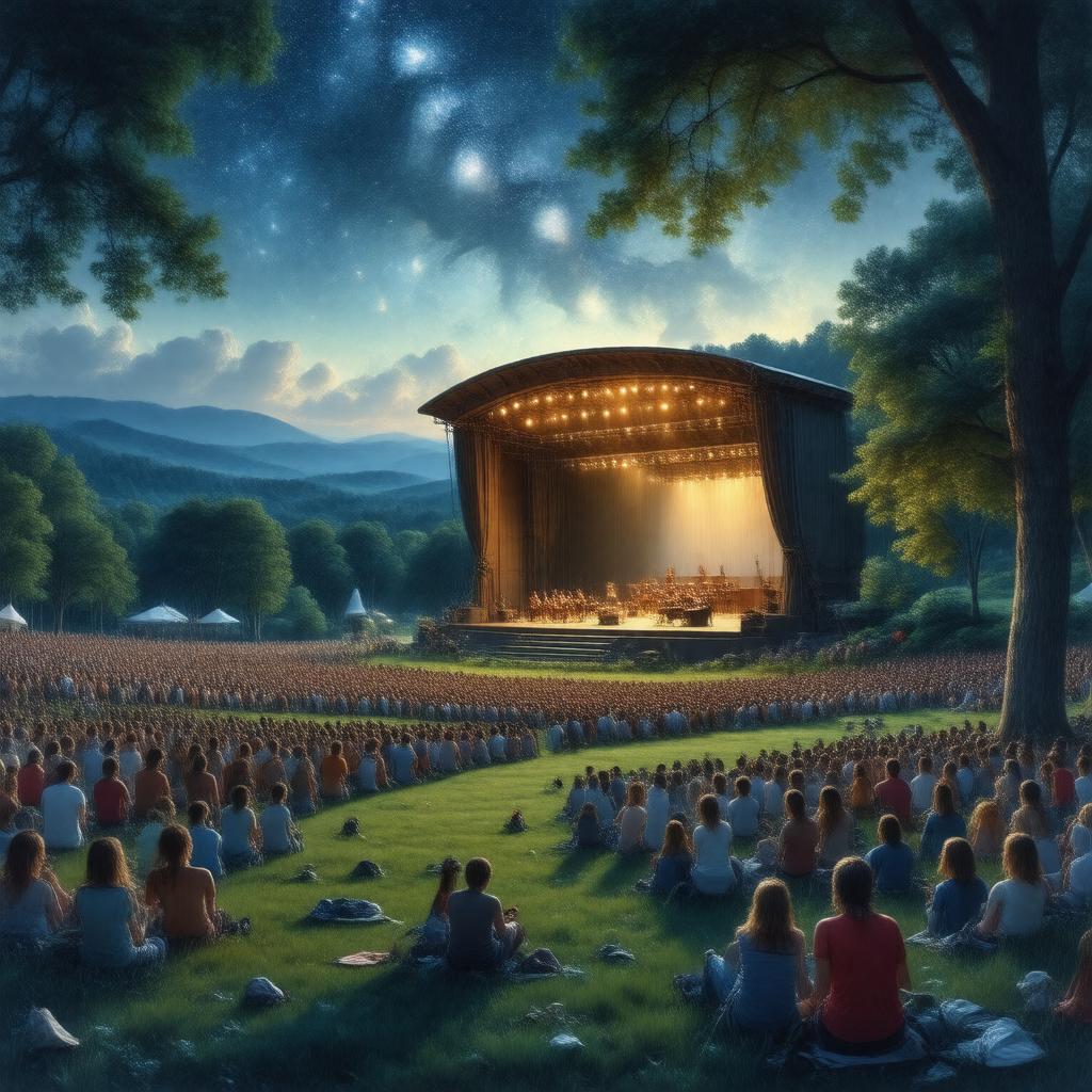 AI-created image of Tanglewood Music Festival