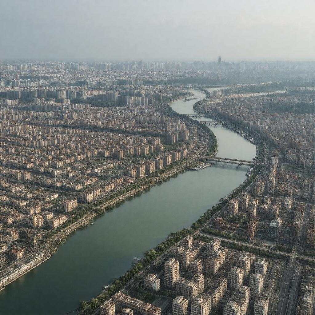AI-created image of Tangshan, China