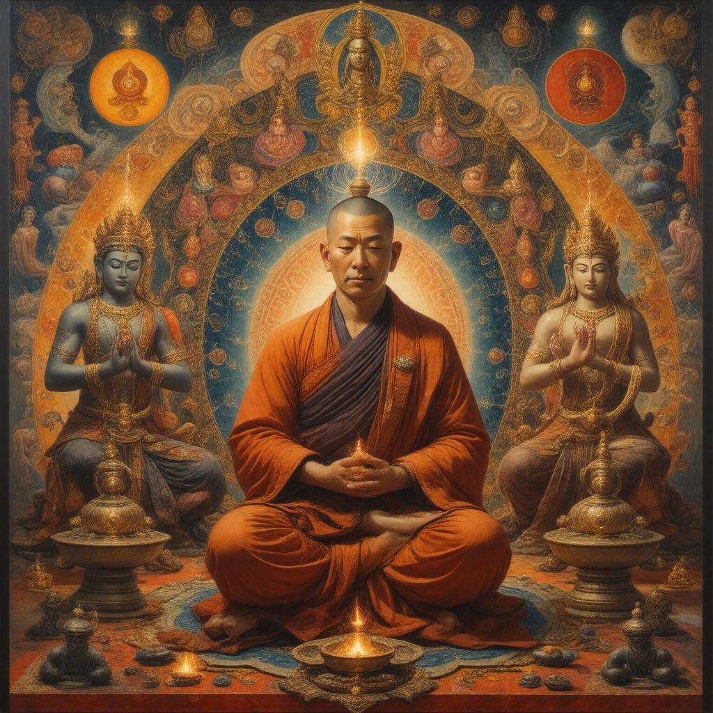 AI-created image of Tantric Buddhism