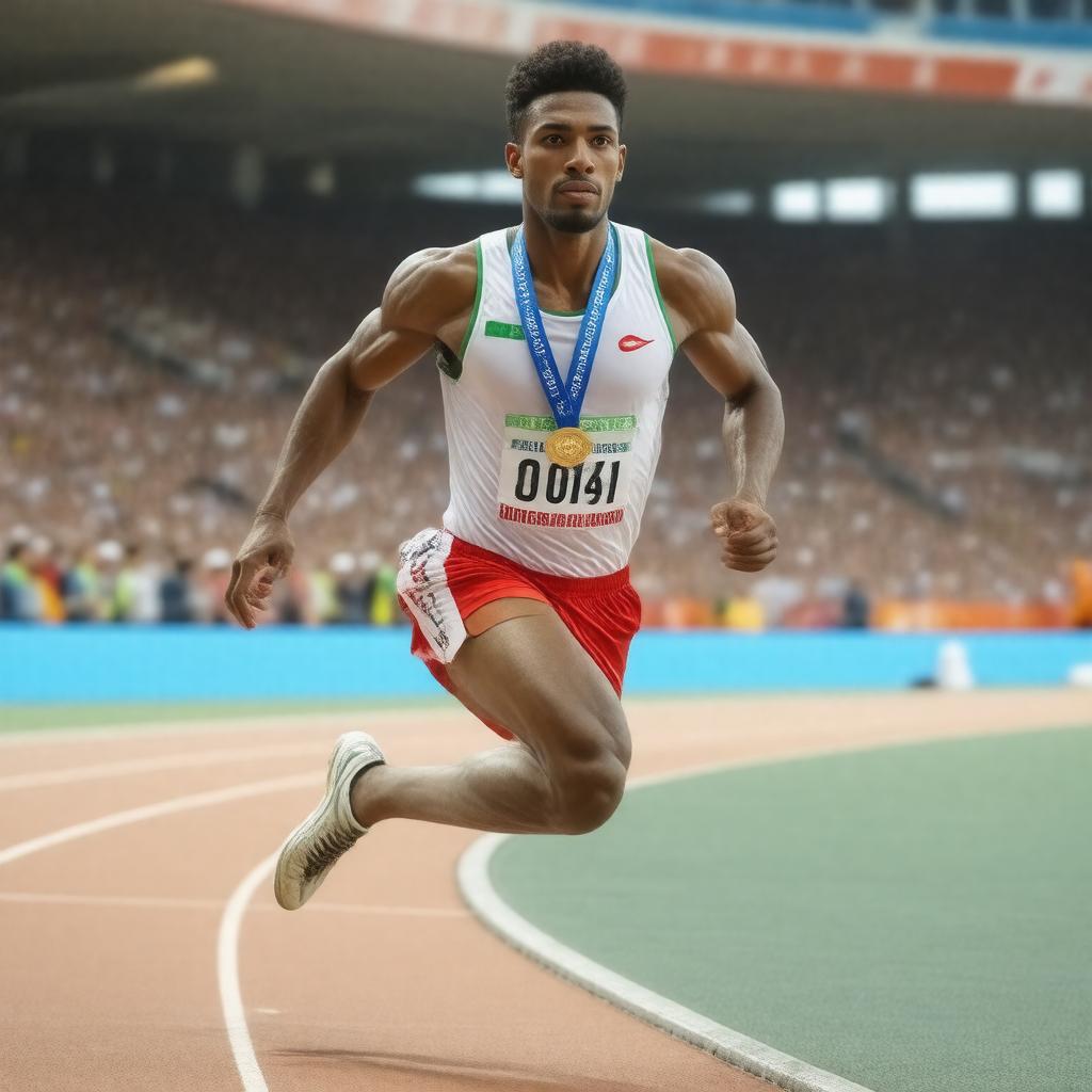 AI-created image of Taoufik Makhloufi