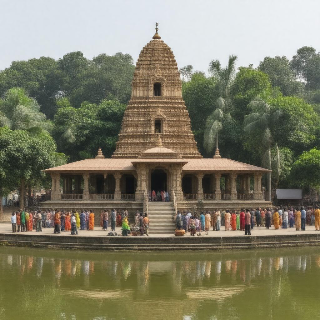 AI-created image of Tarakeshwar Temple