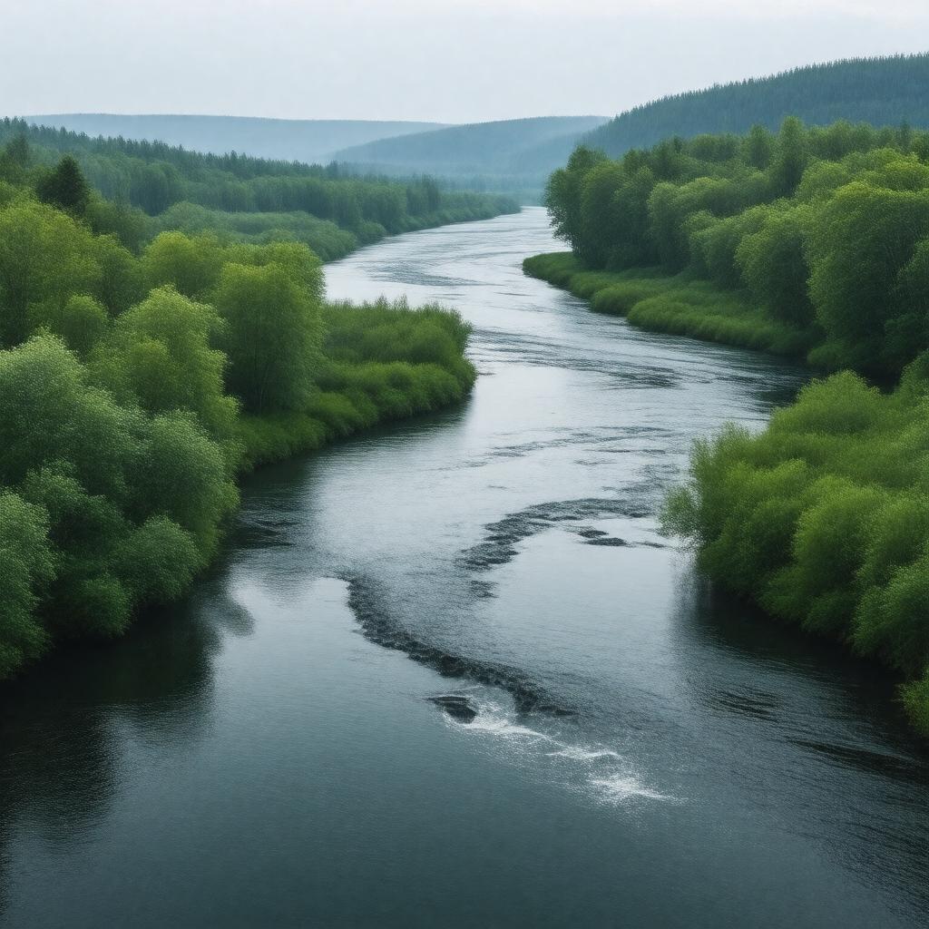 Click to view larger image AI-created image of Tashalich River