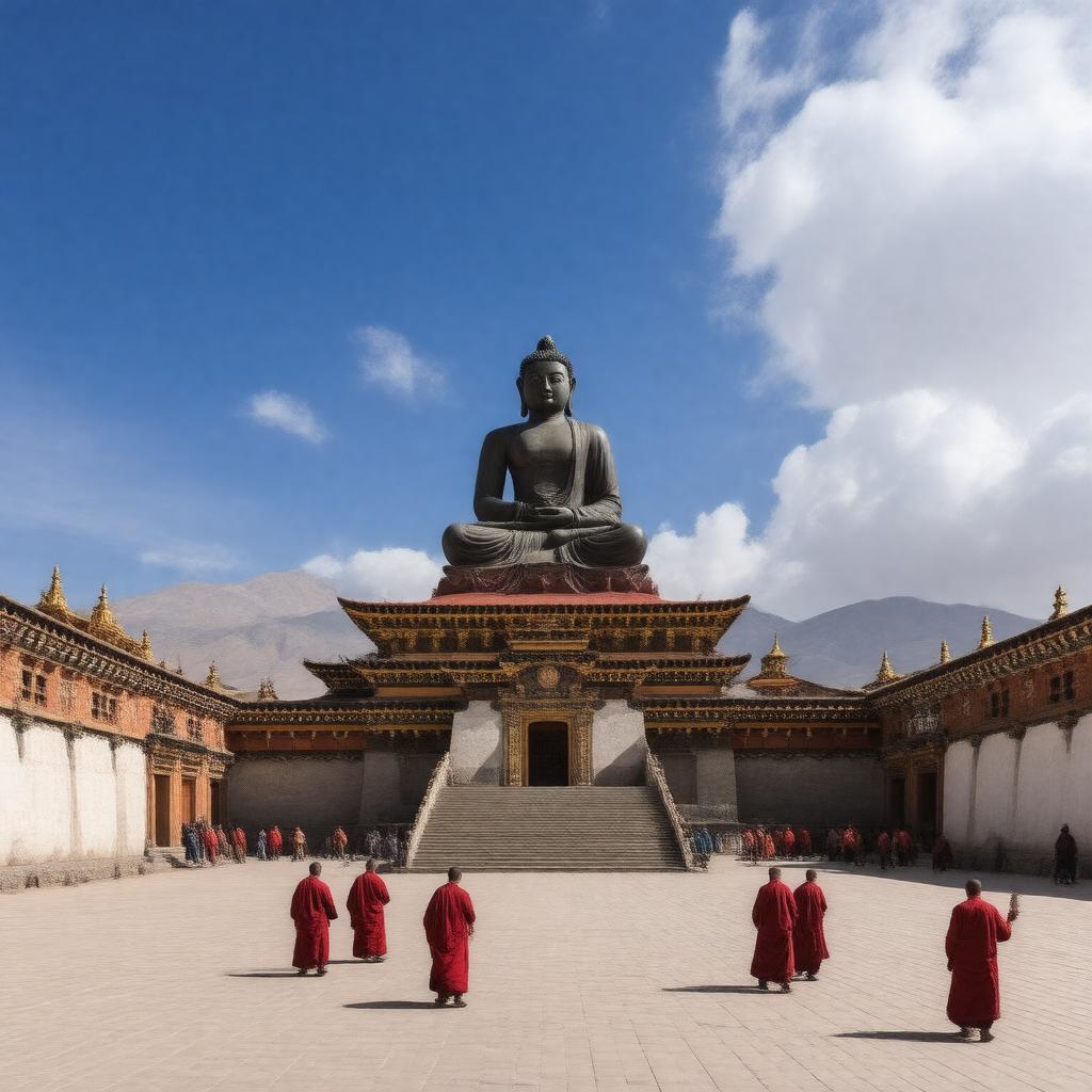 AI-created image of Tashilhunpo Monastery