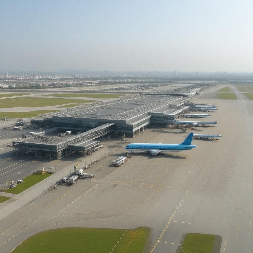 AI-created image of Tashkent International Airport