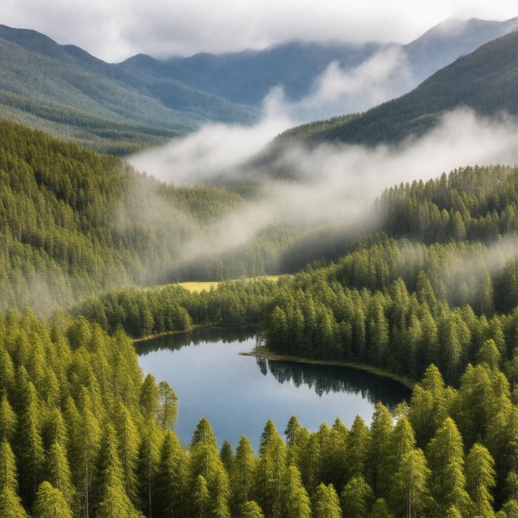 AI-created image of Tasmanian Wilderness