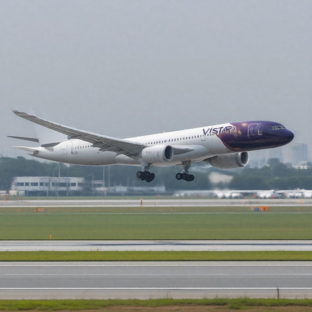 AI-created image of Tata SIA Airlines (Vistara)