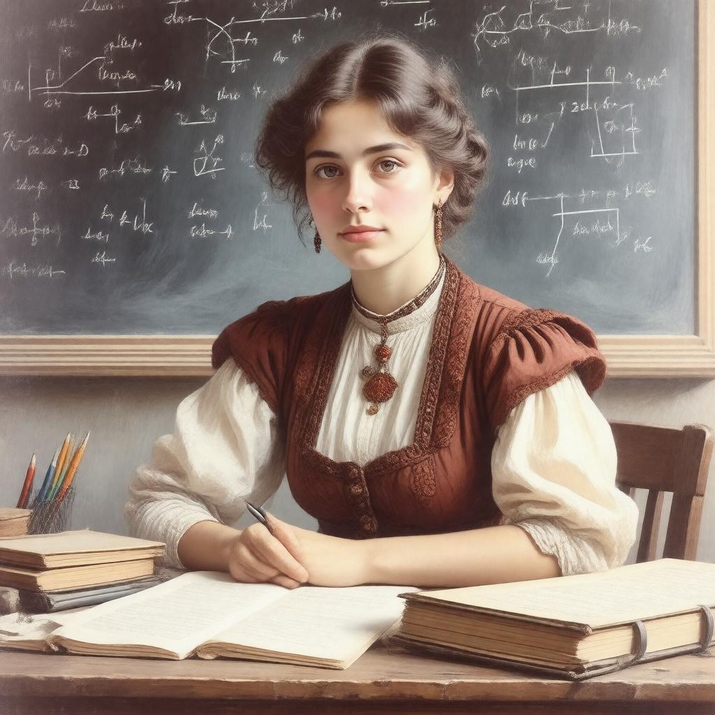 AI-created image of Tatjana Ehrenfest-Afanassjewa