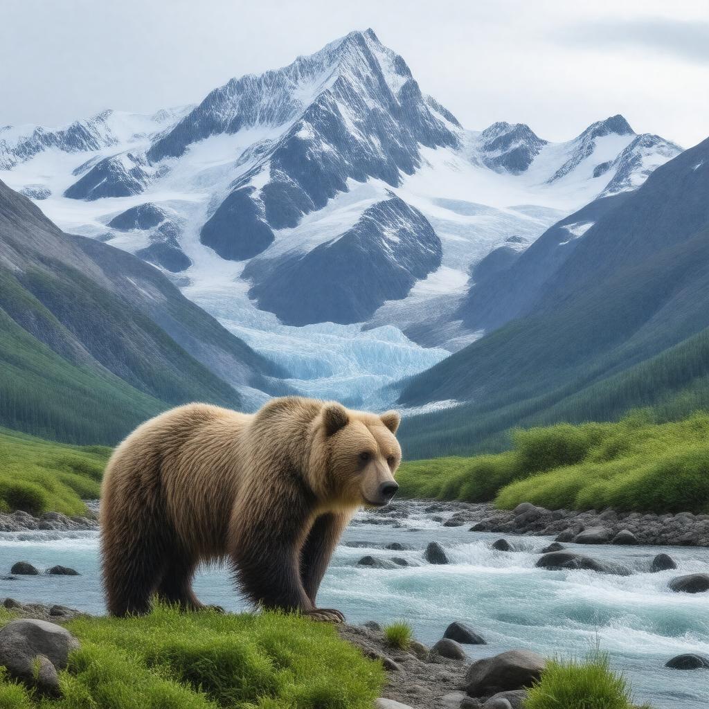 AI-created image of Tatshenshini-Alsek Provincial Park (Canada)