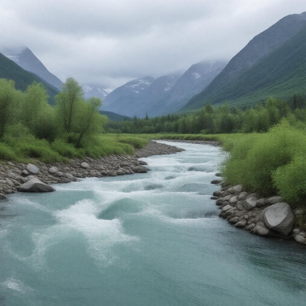 AI-created image of Tatshenshini River