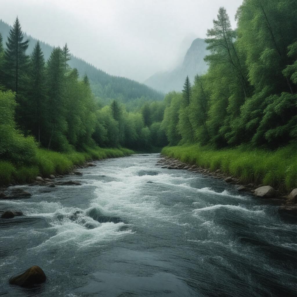 AI-created image of Taum Sauk Creek