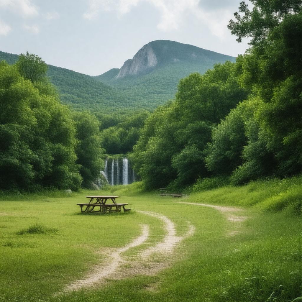 AI-created image of Taum Sauk Mountain State Park