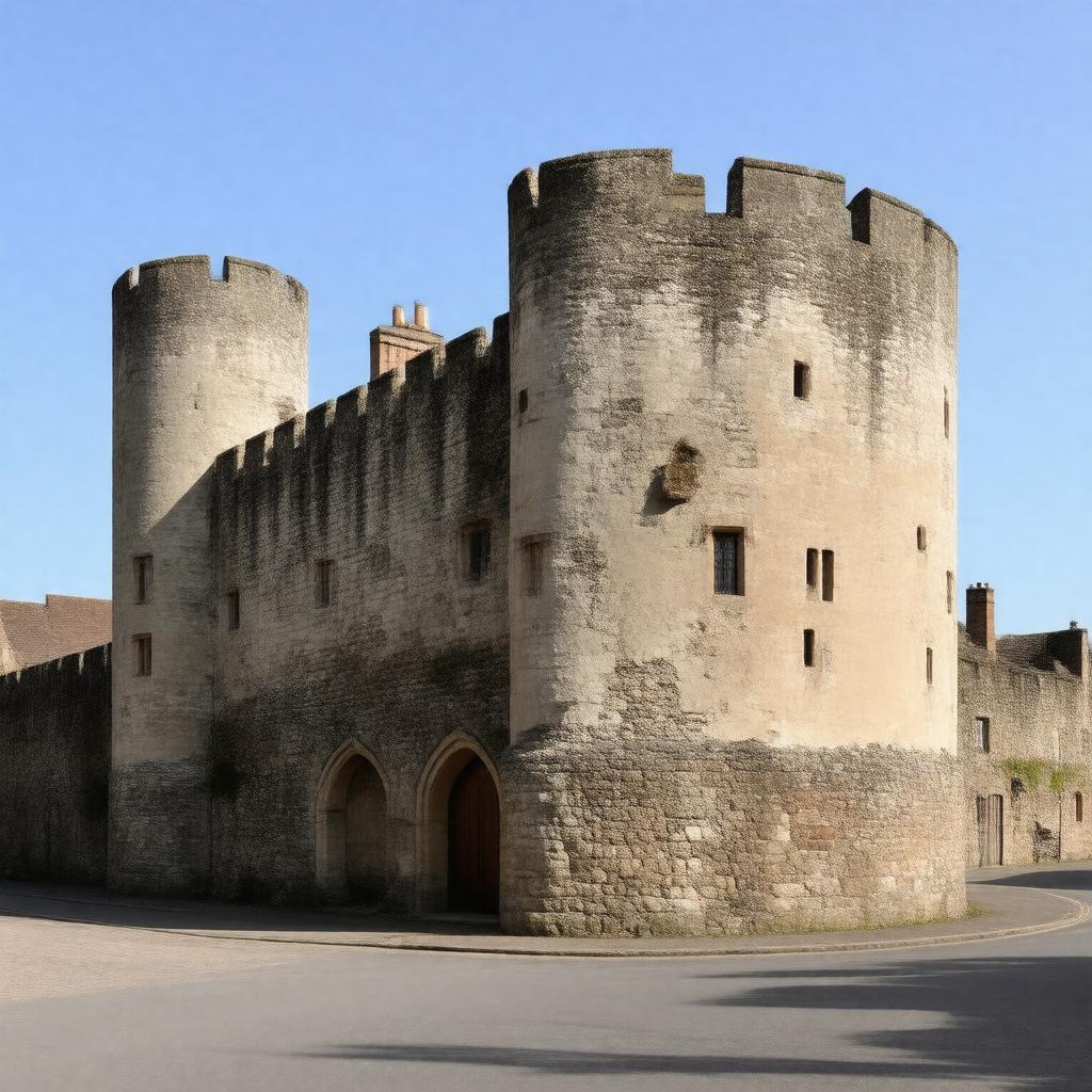 AI-created image of Taunton Castle