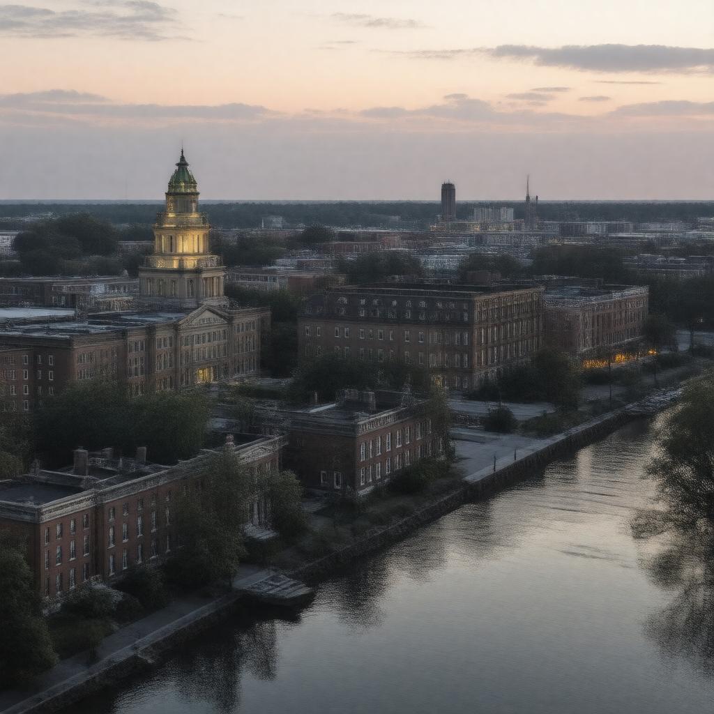 AI-created image of Taunton, Massachusetts