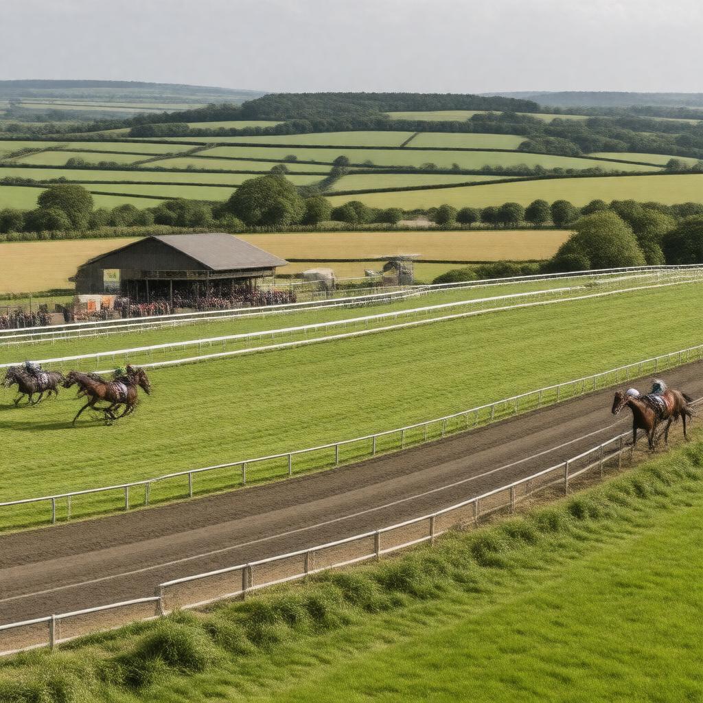 AI-created image of Taunton Racecourse