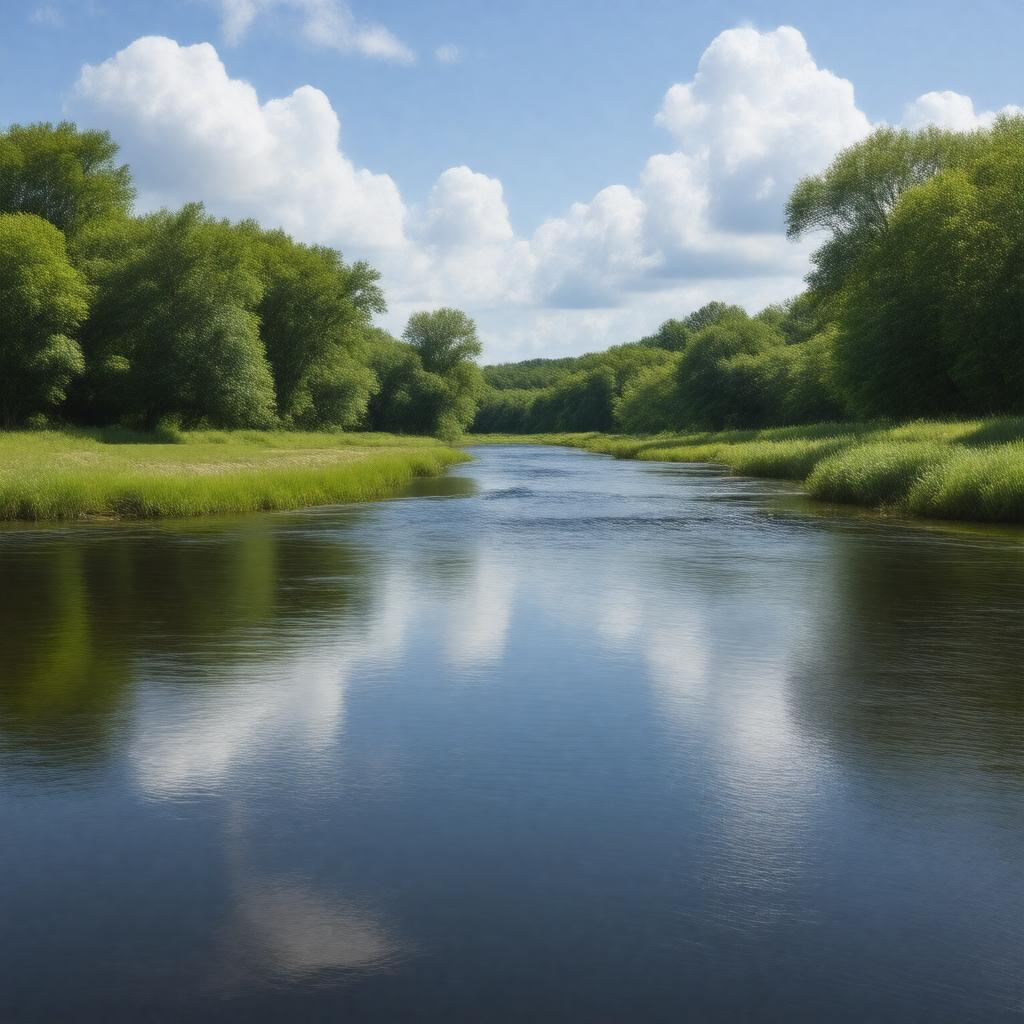 AI-created image of Taunton River