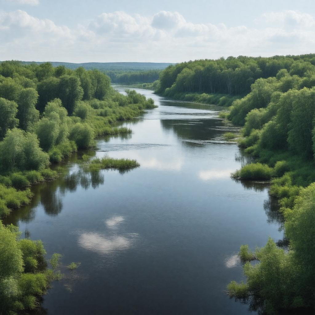 AI-created image of Taunton River Wild and Scenic River