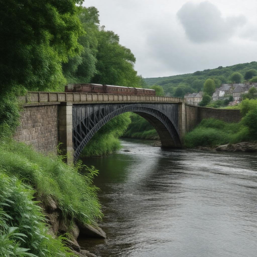 AI-created image of Tavy Bridge