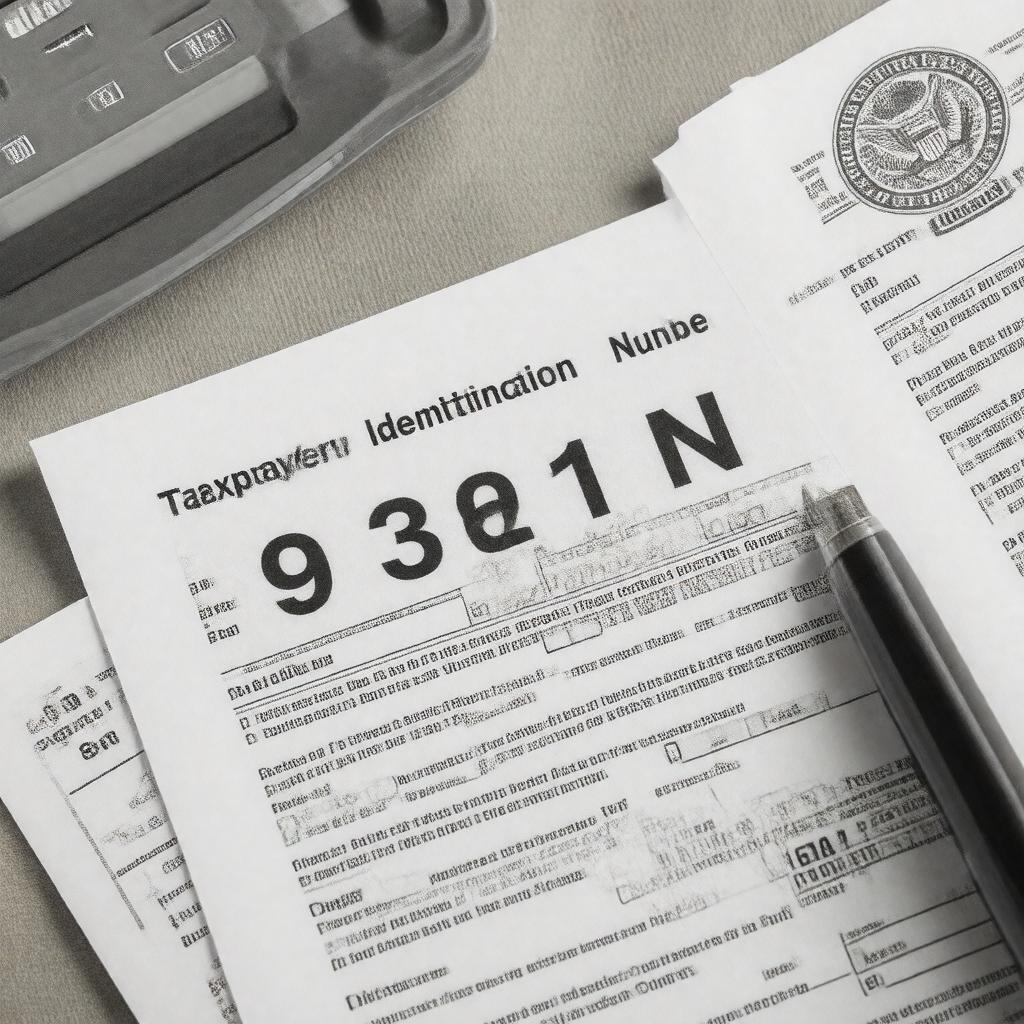 AI-created image of Taxpayer Identification Numbers