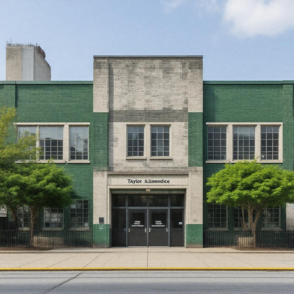 Click to view larger image AI-created image of Taylor Allderdice High School