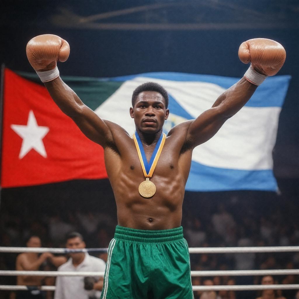 Click to view larger image AI-created image of Teófilo Stevenson