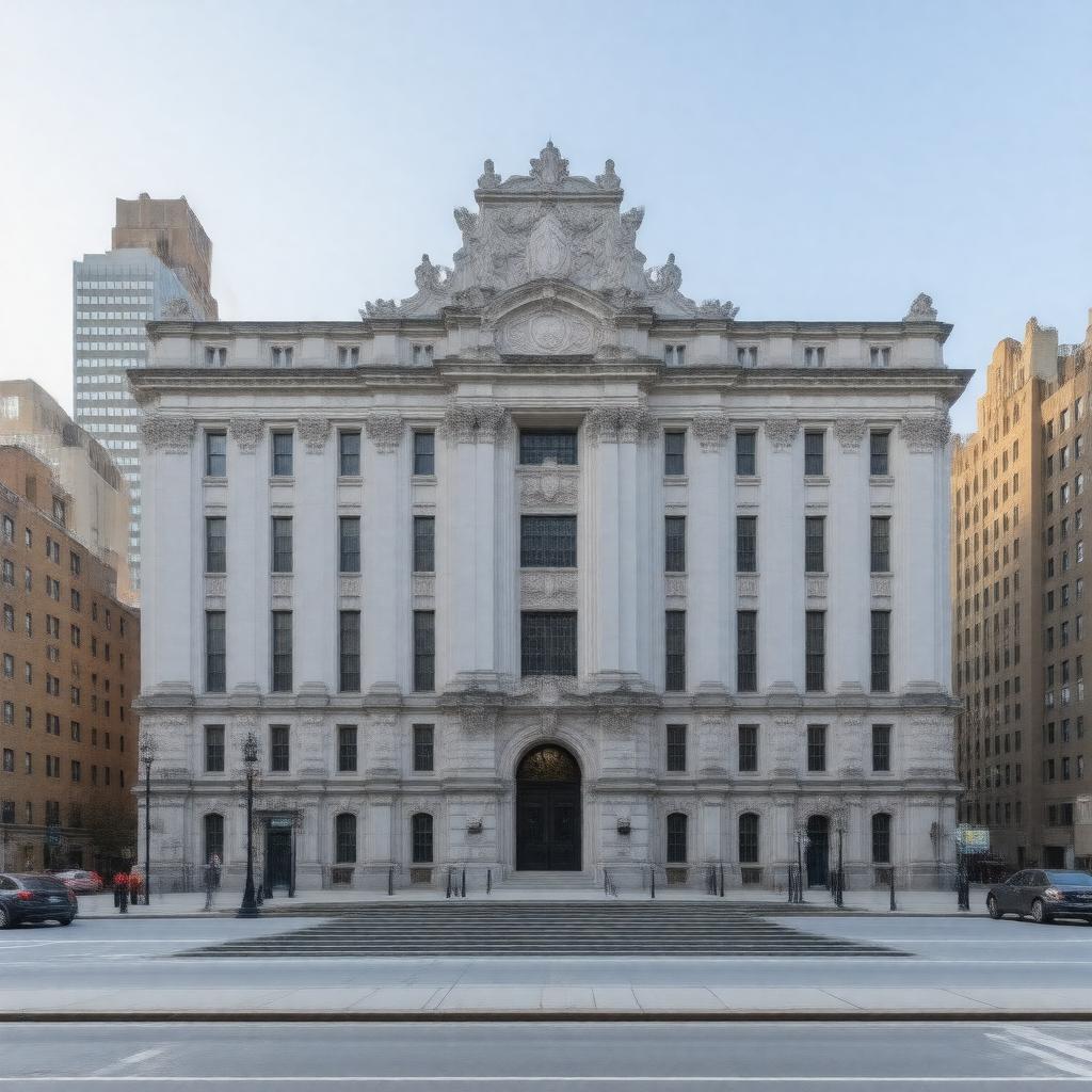 AI-created image of Teachers College, Columbia University