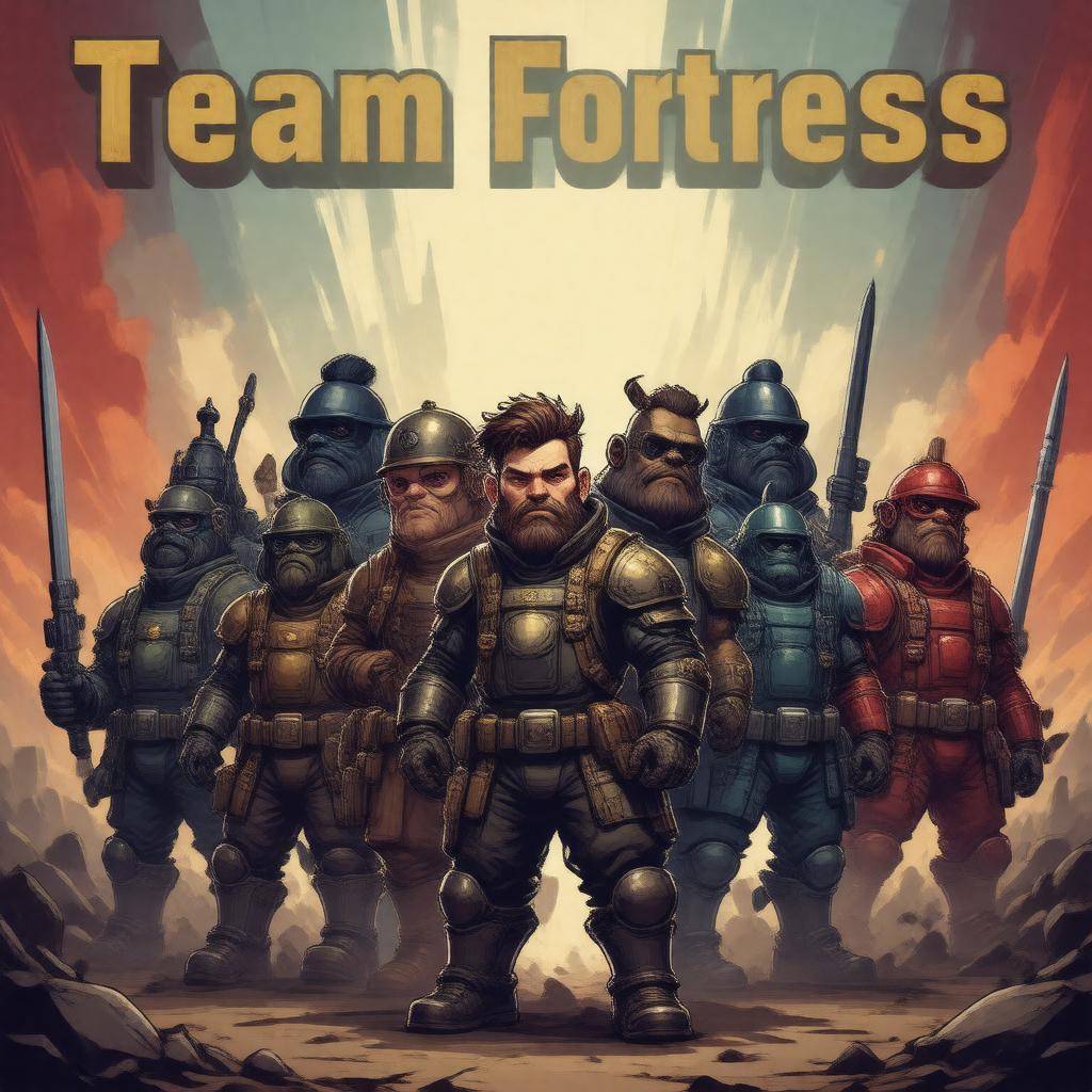 AI-created image of Team Fortress