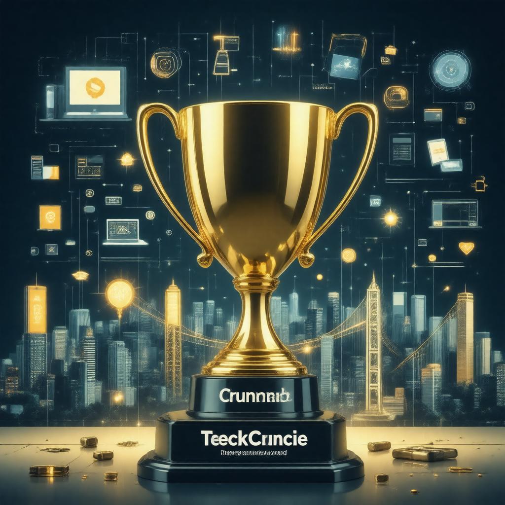 AI-created image of TechCrunch Crunchie Award