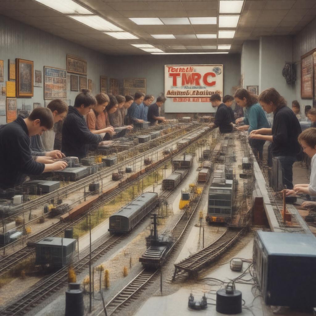 Click to view larger image AI-created image of Tech Model Railroad Club