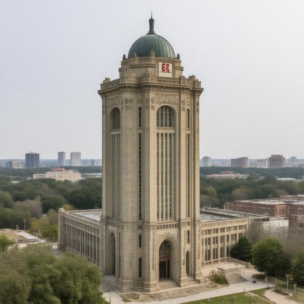 AI-created image of Tech Tower