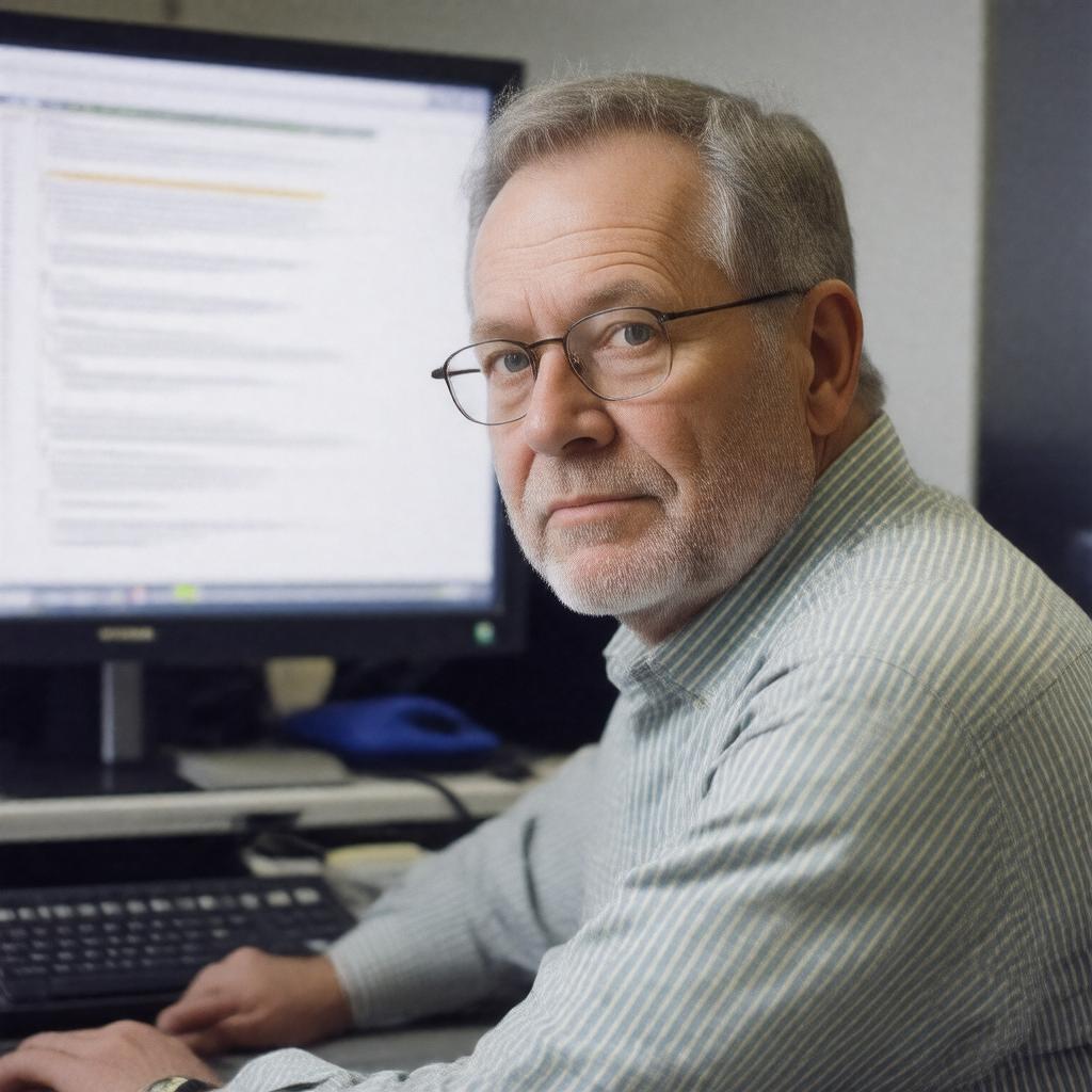 Click to view larger image AI-created image of Ted Kaehler