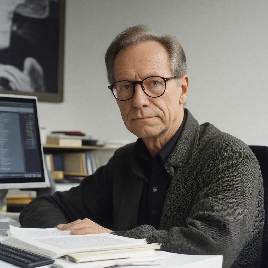 AI-created image of Ted Nelson