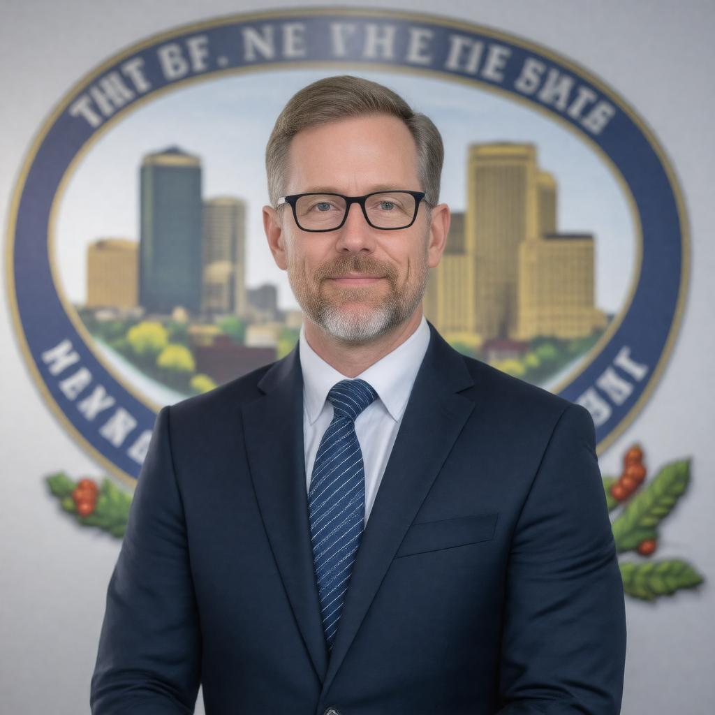 Click to view larger image AI-created image of Ted Wheeler