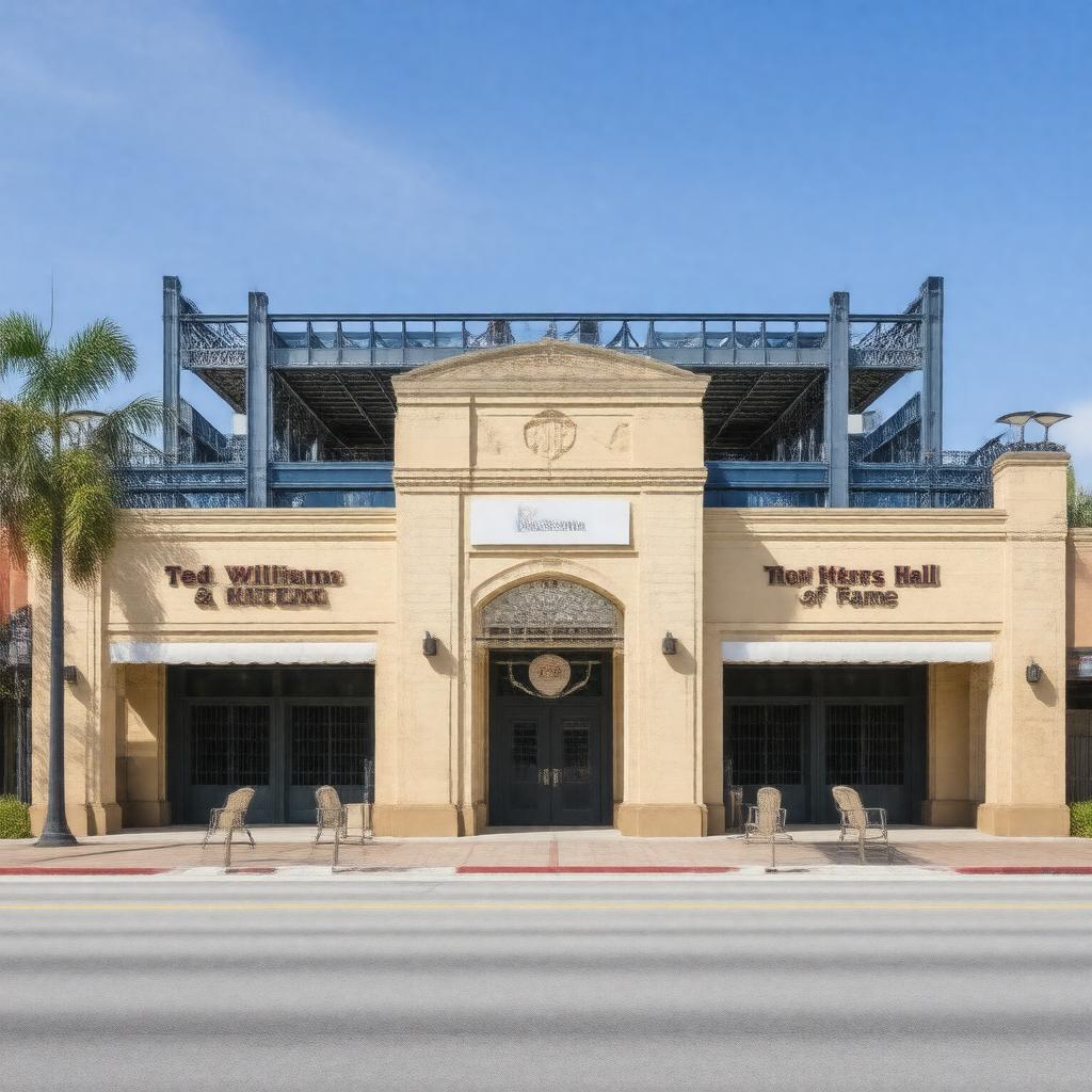 Click to view larger image AI-created image of Ted Williams Museum and Hitters Hall of Fame