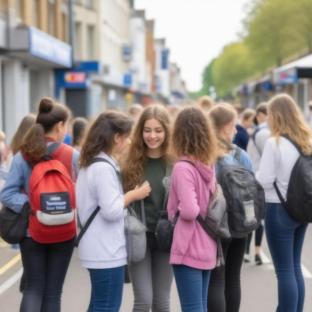 Click to view larger image AI-created image of Teenage Cancer Trust