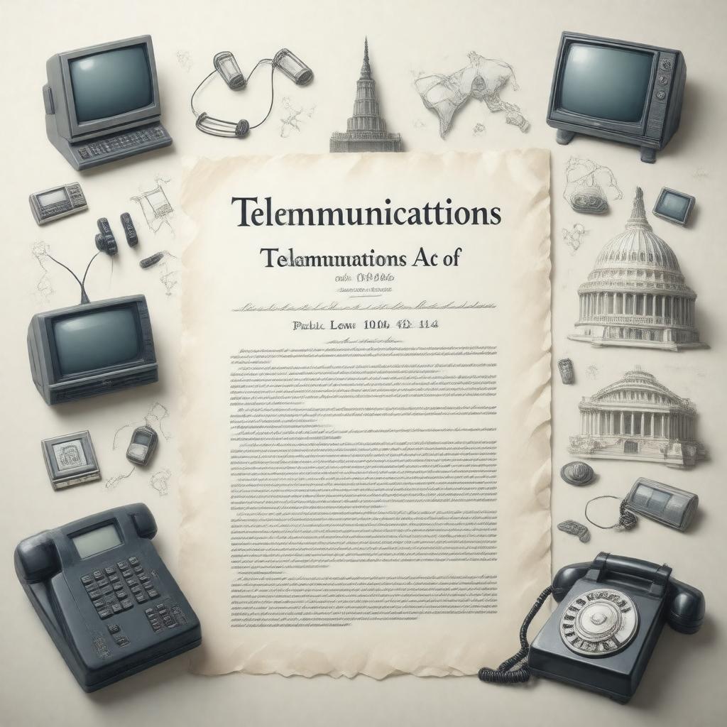 AI-created image of Telecommunications Act of 1996