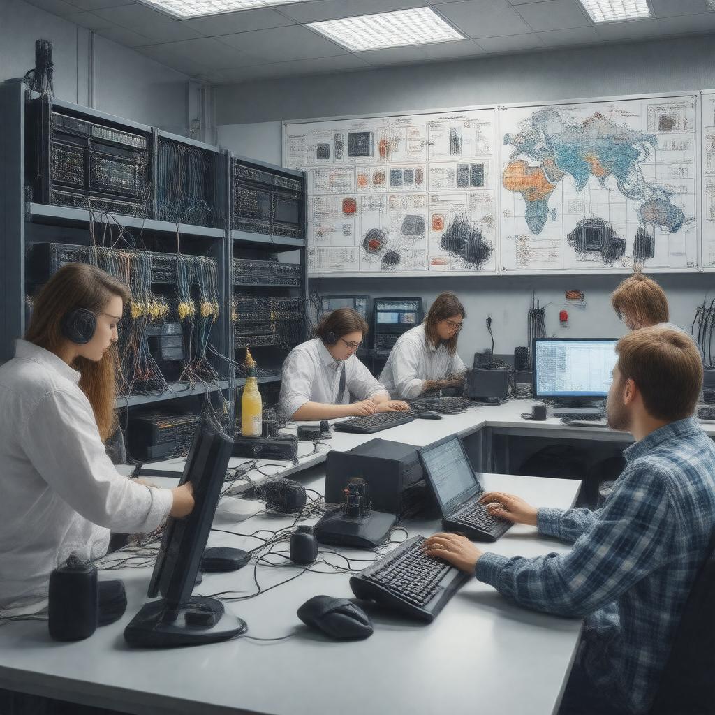 AI-created image of Telecommunications Engineering Technology