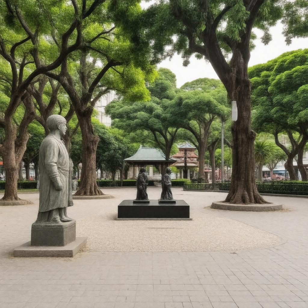 AI-created image of Telok Ayer Green