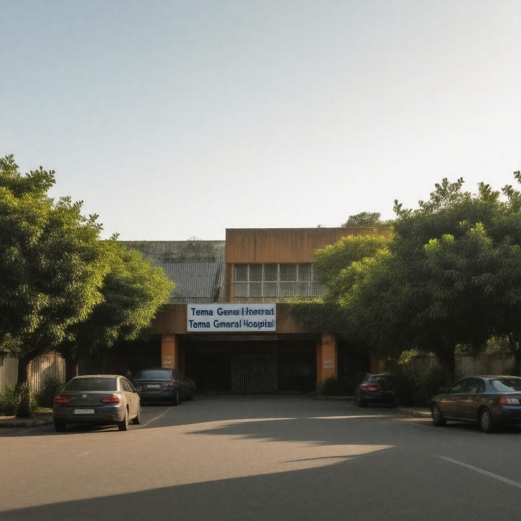 Click to view larger image AI-created image of Tema General Hospital