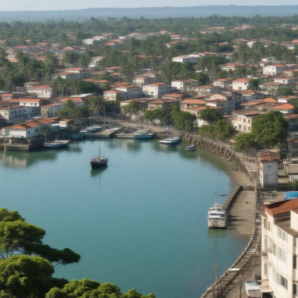 AI-created image of Tema Newtown