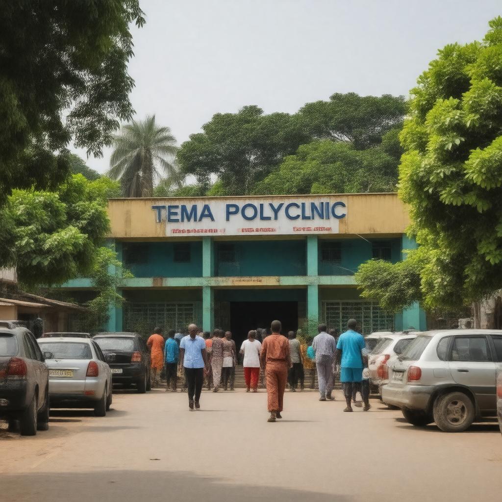 AI-created image of Tema Polyclinic