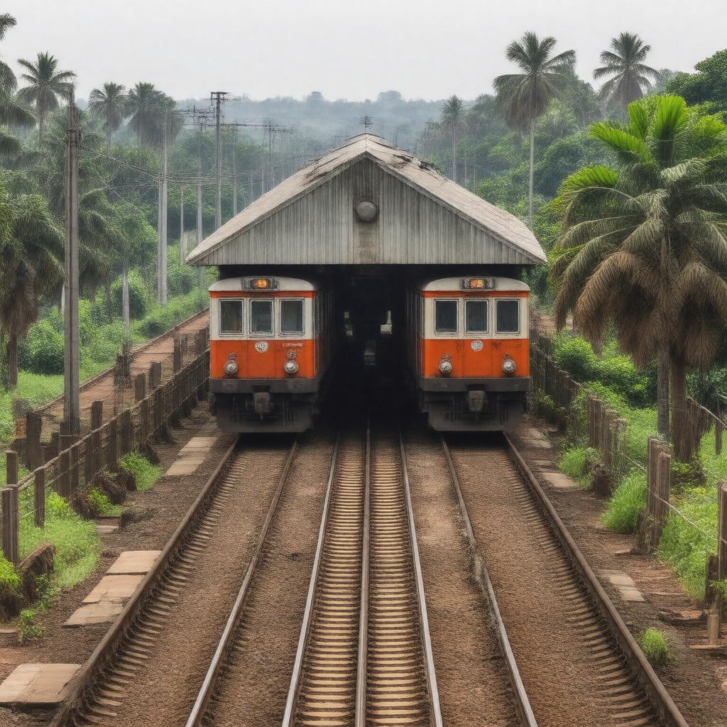 AI-created image of Tema Railway Station