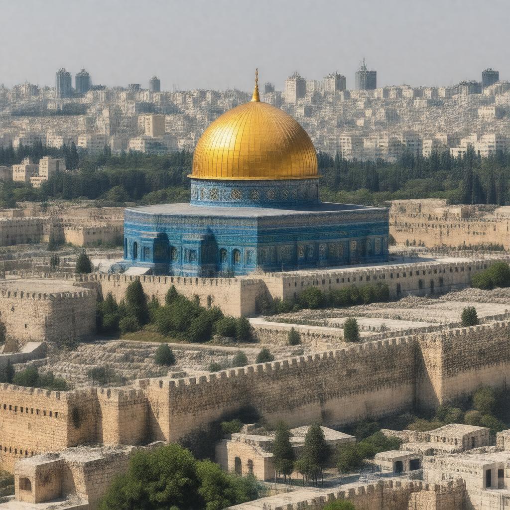 AI-created image of Temple Mount