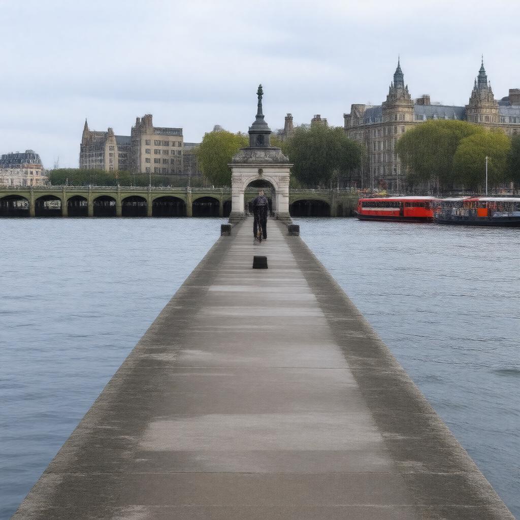 AI-created image of Temple Pier